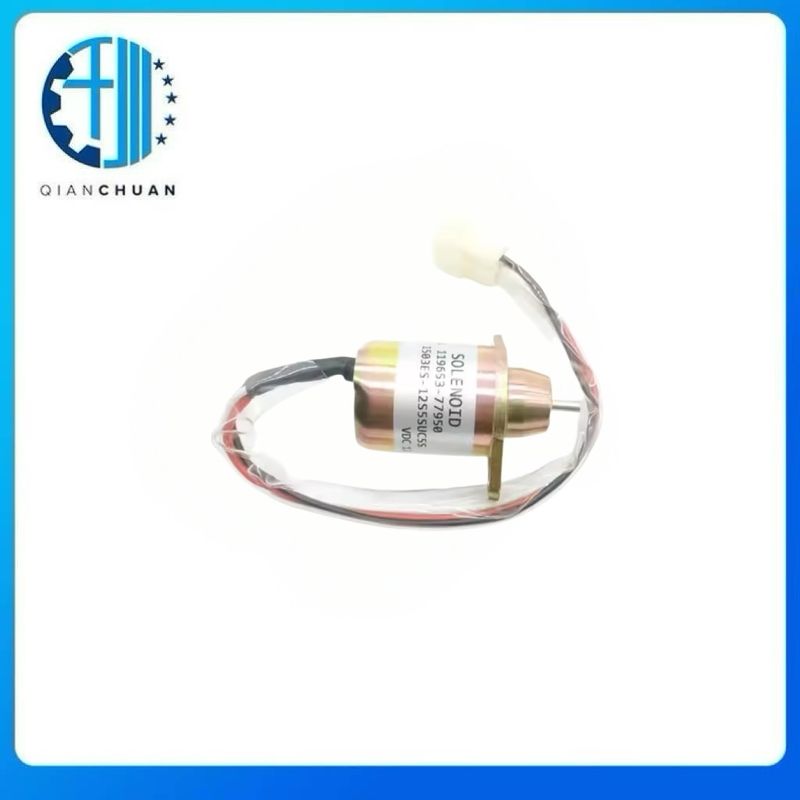  12V  119653-77950 Stop Solenoid Valve  for Yanmar SA-4562T SA-5213 Engine Spare Parts